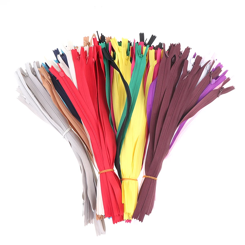 10pcs 60cm/23.6in Nylon Coil Zippers For Tailor Sewing Crafts Bulk Clothing Design Children'S Decoration | Дом и сад