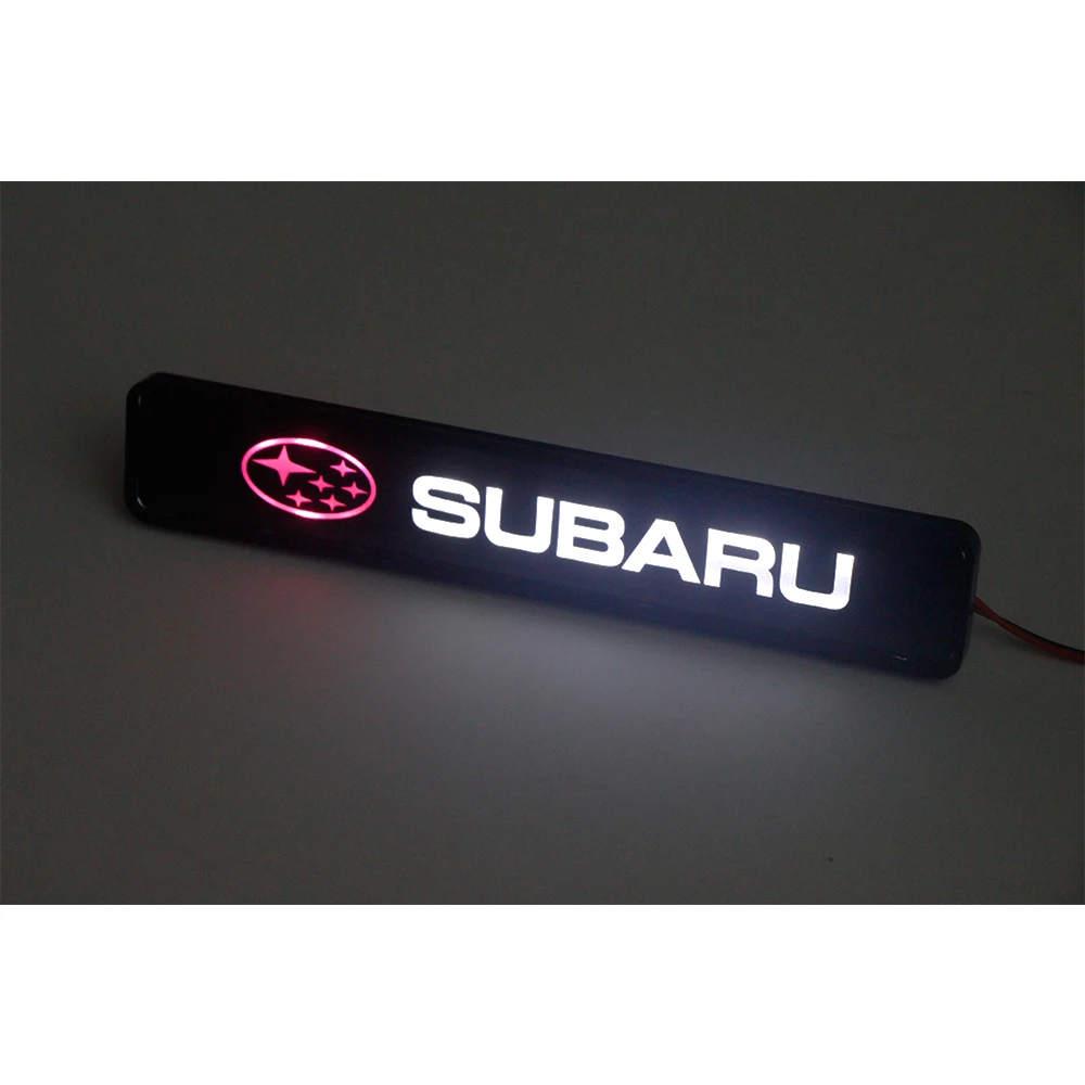 

Car Sticker Front Hood Grille Emblem LED Decorative Light For Subaru Impreza Forester Tribeca ​Styling Acessories Auto Exterior