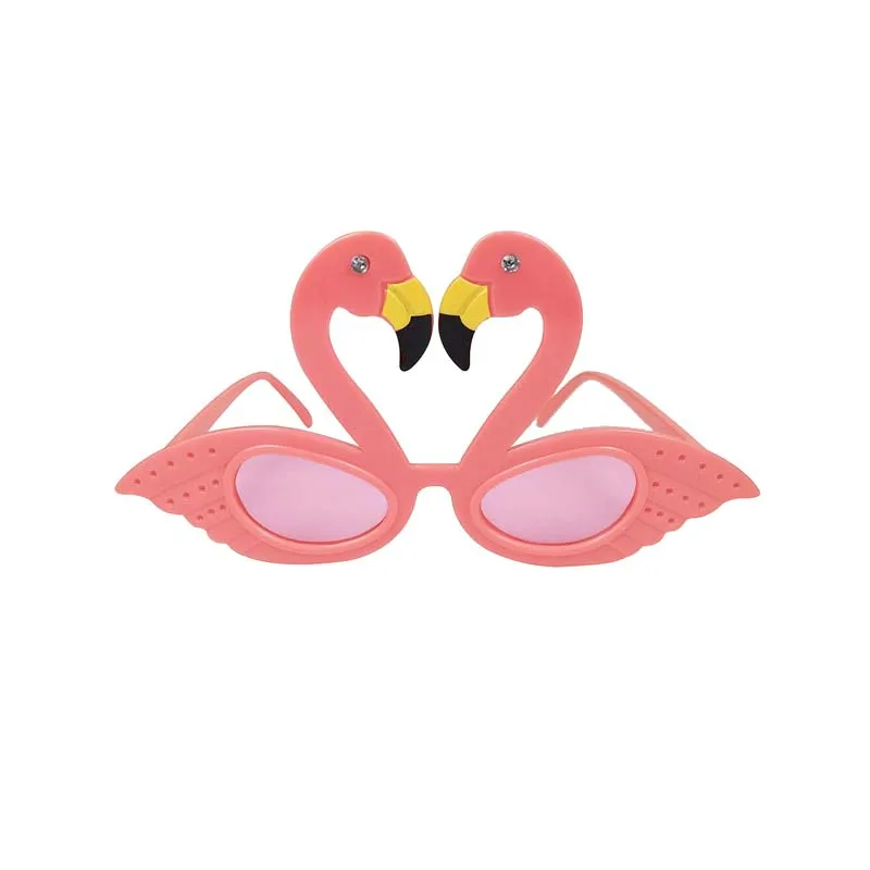 Flamingo Гавайские новые розовые солнцезащитные очки с Фламинго тропические очки ананас курица вечерние очки карнавальные пляжные вечерние украшения - Цвет: Flamingo
