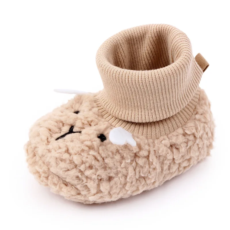 Новинка брендовые ботинки для маленьких девочек зимние теплые мягкие плюшевые