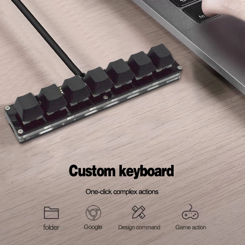 Фото Мини клавиатура OSU с 7 кнопками для рисования в фотошопе поддержкой красного