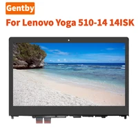 14 inch for lenovo yoga 510 14 510 14isk 80s7 flex 4 14 fullhd 1080p ips led lcd display touch screen digitizer assembly bezel