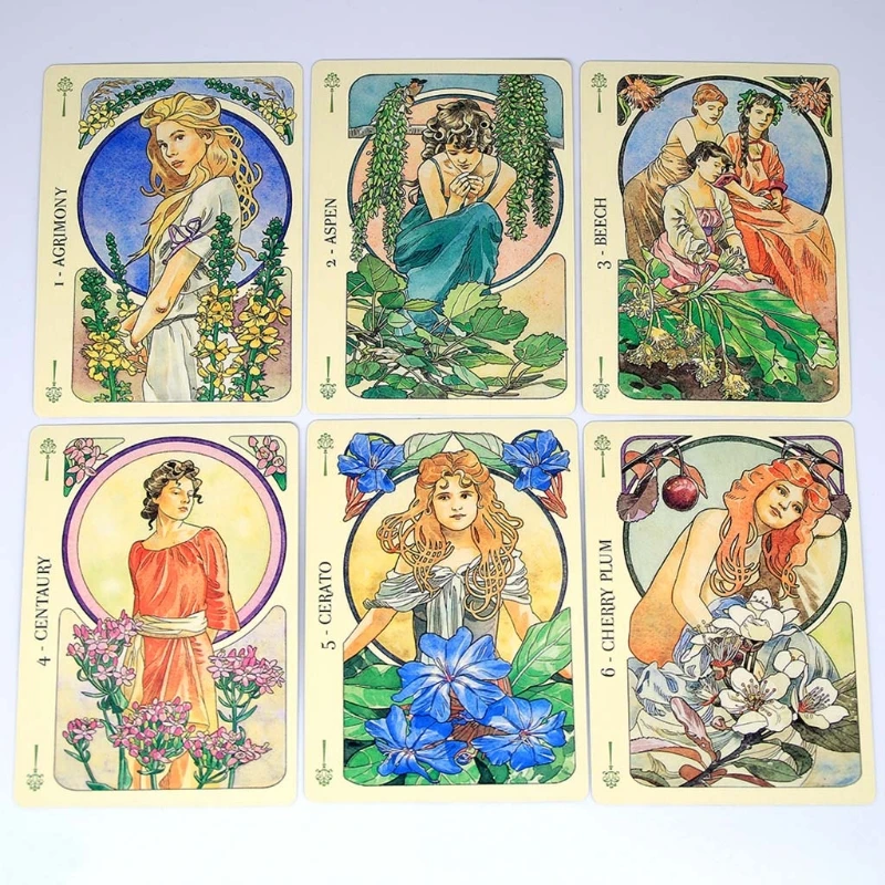 Flowers Oracle Card 38 Cards Deck Tarot Full English Family Party Board Game Astrology Divination | Спорт и развлечения