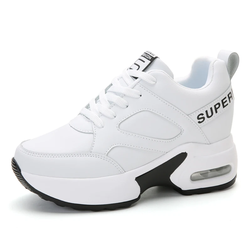 

Girls Wedge Sneakers Women Thick Bottom Platform Shoes 8CM Hidden Shoes for Women Running Sneakers Lightweight Walking Sneakers