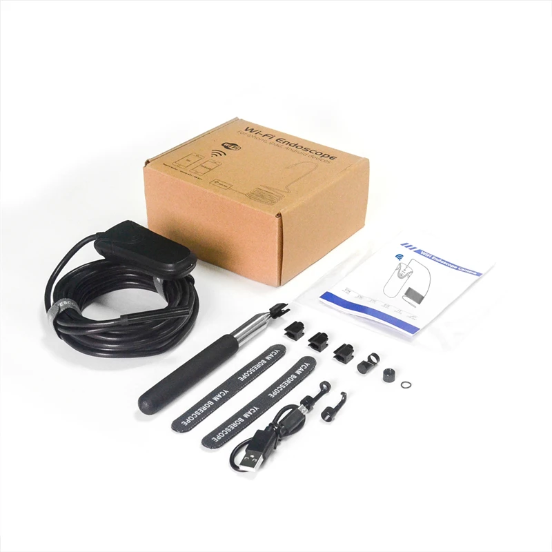 Antscope 1080P HD телескопическая Wifi эндоскоп камера 5 мм полужесткая змея USB бороскоп IOS
