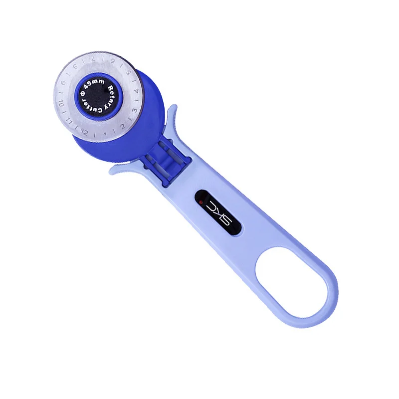 

45mm Roller Cutter Manual Roll Cloth Cutting Tool Rotary Fabric Cutter Wheel Round Tailor Cutter For Crafting Sewing Quilting