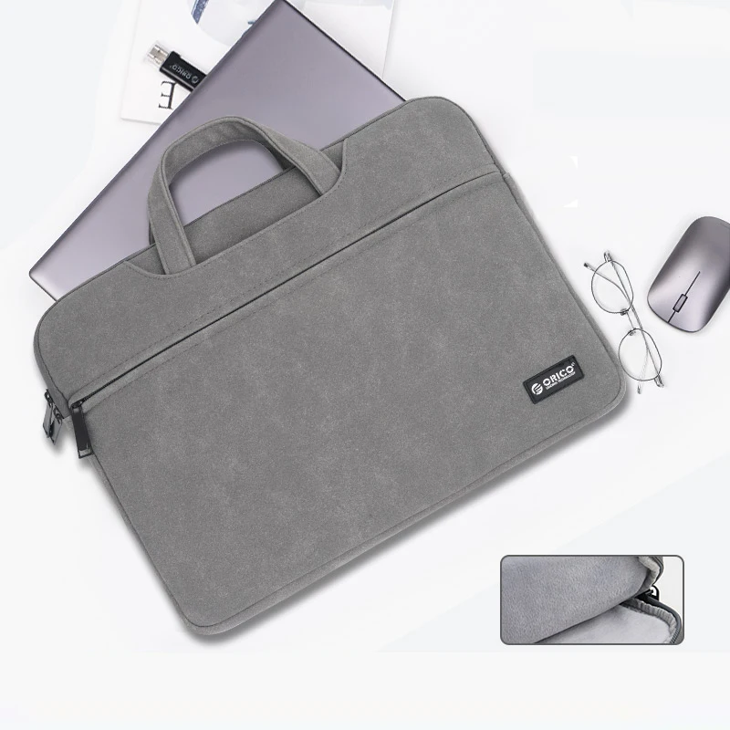 Dark gray ORICO сумка для ноутбука, портфель, чехол для Macbook Air Pro 13,3 15,6, защитный чехол для ноутбука Dell acer, деловая сумка - Цвет: Dark gray