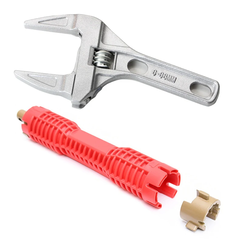 

Регулируемый гаечный ключ, универсальный большой гаечный ключ для ванной, многофункциональный инструмент, Ремонтный инструмент