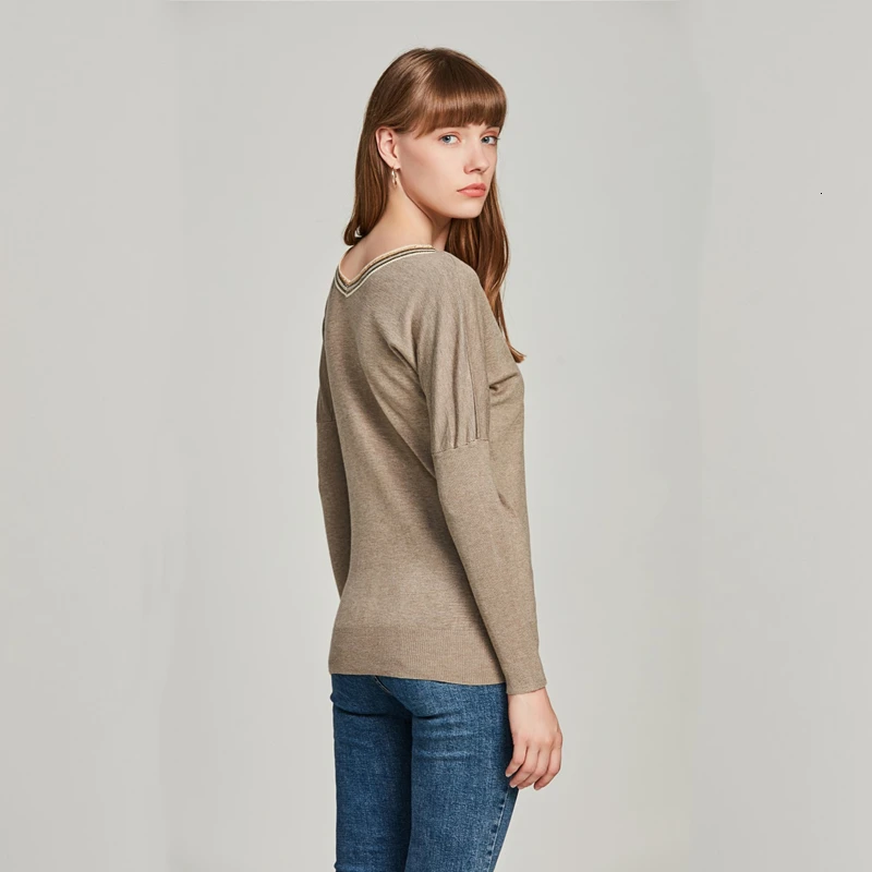 Marvin 2019 New Jersey casual belt neck V-shaped tight sweater fashion winter soft tissue hot autumn |