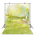 Фон для фотосъемки с изображением фотографический фон с пасхальными яйцами травой кролик фон для фотосъемки декорации детская Пасхальная Одежда для новорожденных фотобудка для фотосессии