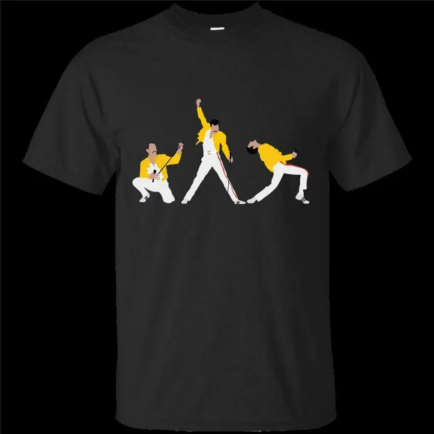 Вентиляторы любовь Фредди Меркури Queen классическая рок группа цвет черный темно