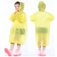 fashion eva children raincoat thickened waterproof rain coat kids clear transparent tour waterproof rainwear suit
