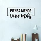 Испанская Настенная Наклейка вдохновляющие позитивные фраза цитаты настенные художественные наклейки для испанского домашнего декора Виниловые фрески RU4007