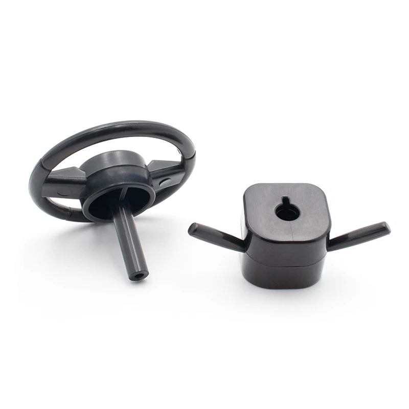 Volante de simulaci&oacute;n de ABS para coches teledirigidos, piezas interiores, modelo 1/10, 1 Juego-4