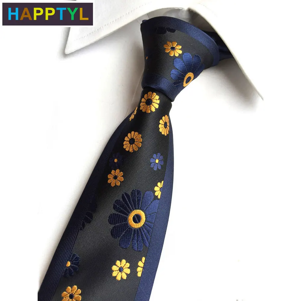 HAPPTYL 1 шт мужской галстук свадебные галстуки Модный деловой узкий стиль|Мужские и