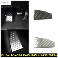lapetus accessories for toyota rav4 rav 4 xa50 2019 2020 2021 2022 left foot rest pedal pad plate footrest panel cover kit trim