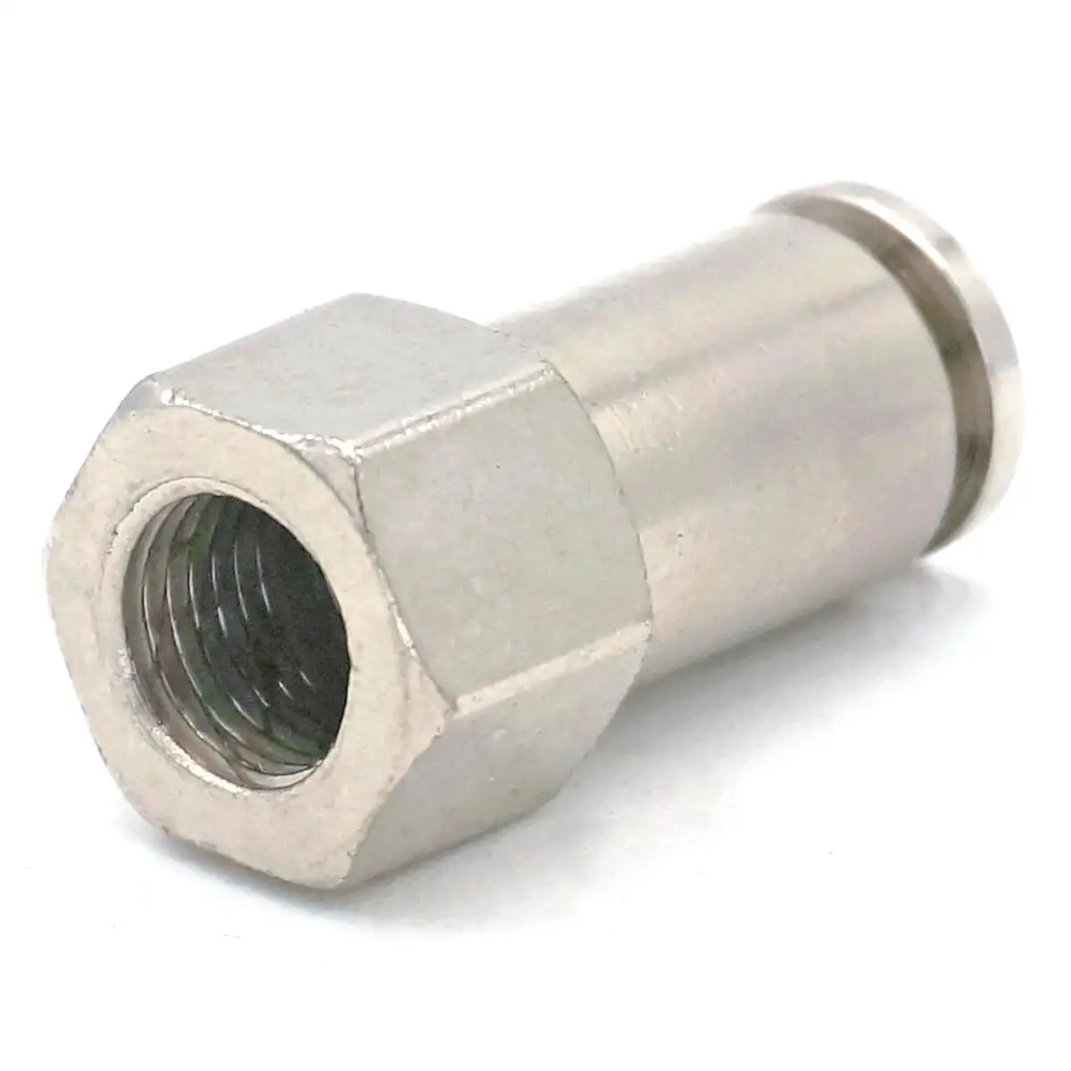 1/8 &quotBSP Female to Fit Tube O/D 6 мм Пневматический никелевый латунный пусковой соединитель