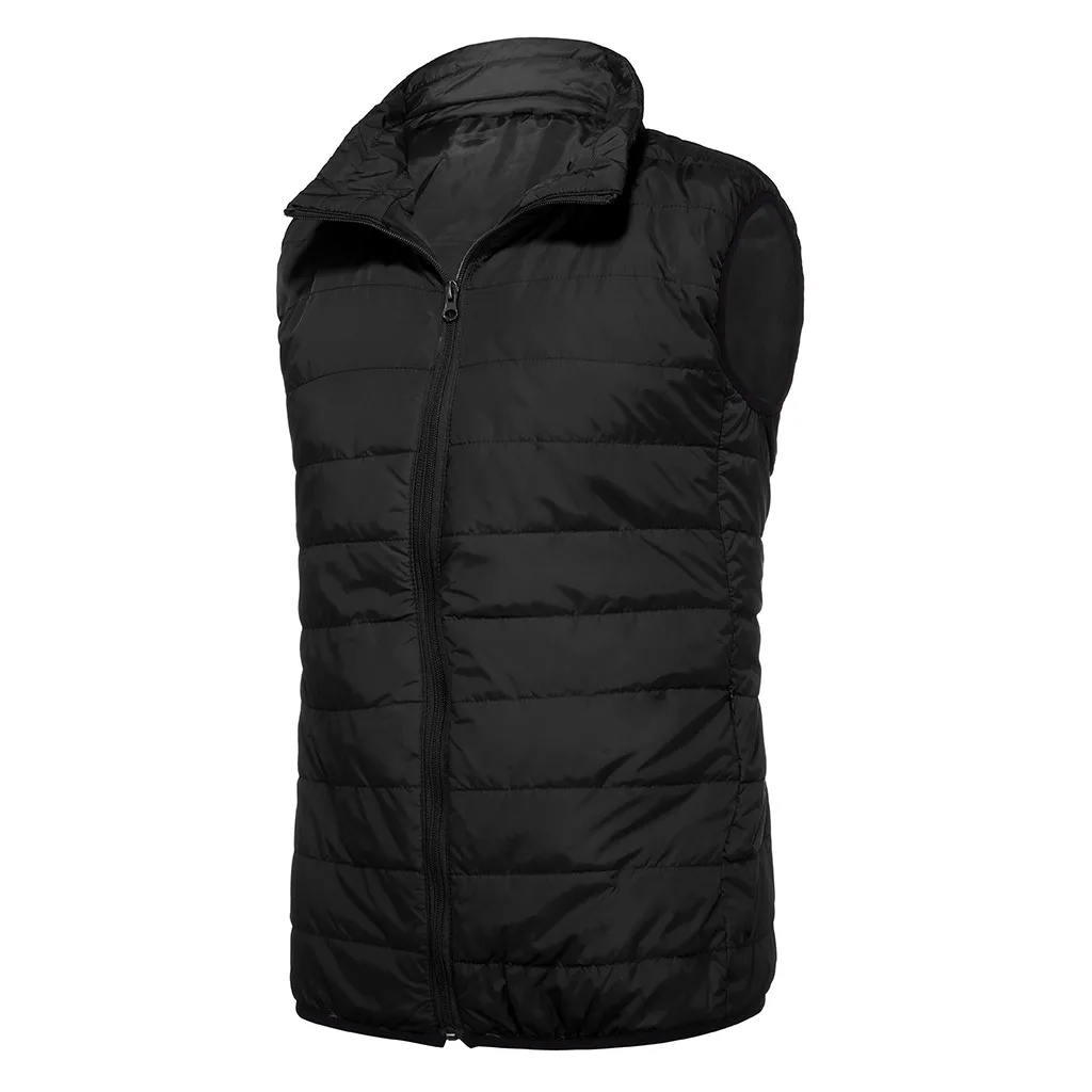 Мужской жилет на молнии повседневный однотонный осень и зиму куртка блузка