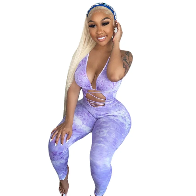 

Новинка лета 20201, стильный женский комбинезон на бретельках с завязками и брюками «Все в одном», с вырезами и лентами для тела