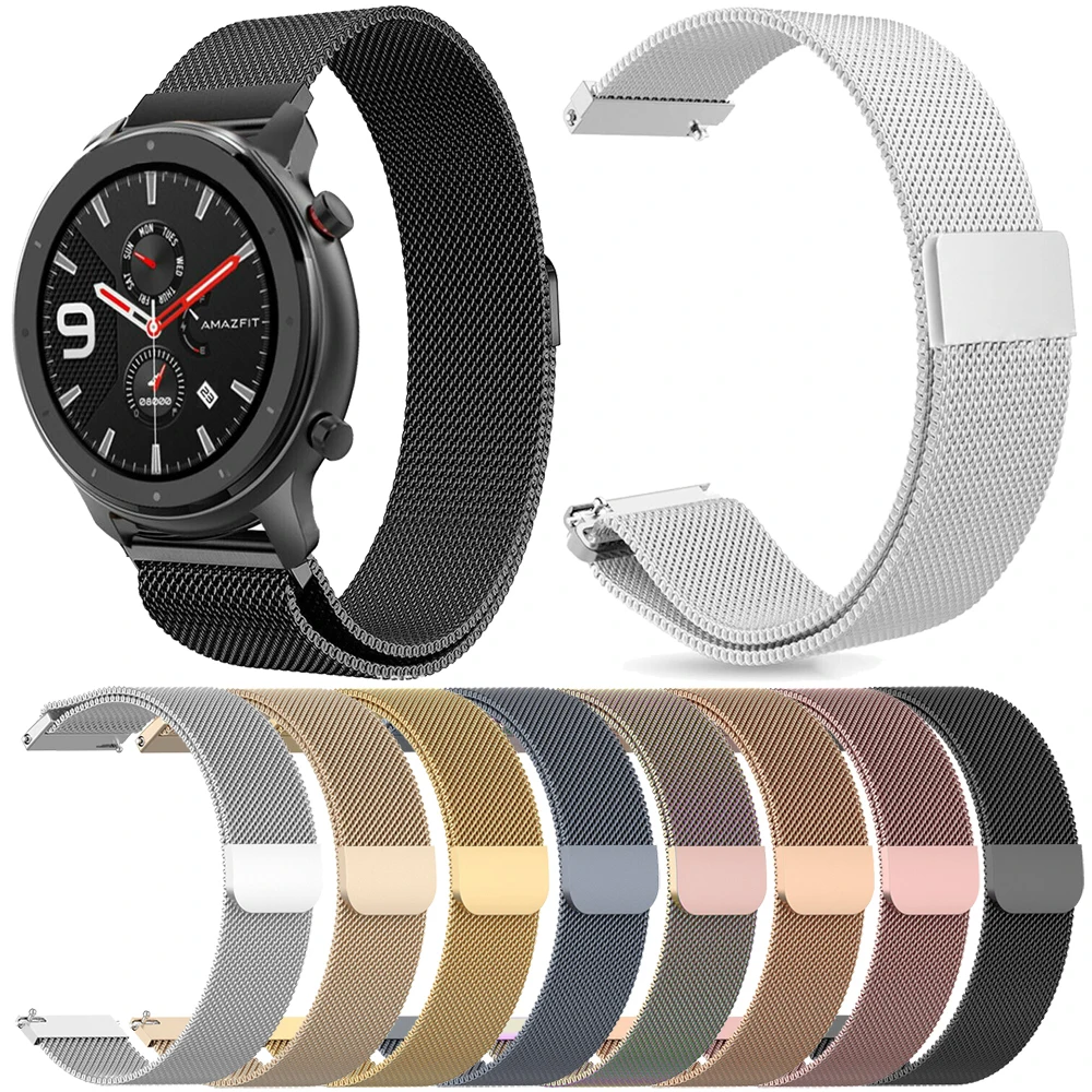 Ремешок Essidi для часов магнитный ремешок 22 мм Xiaomi Huami Amazfit GTR 47 мм|Смарт-аксессуары| |