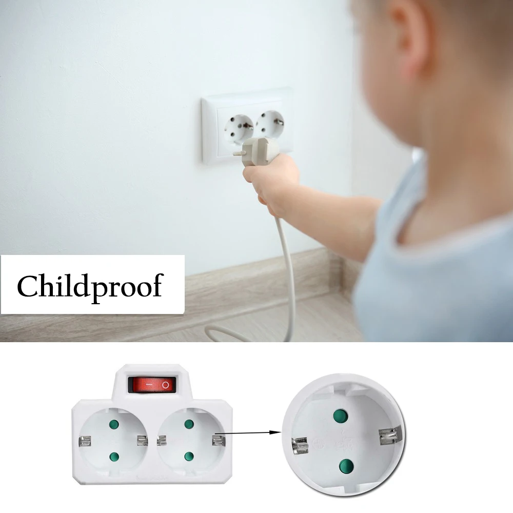 Европейские электрические розетки с выключателем 16 А 250 В европейские удлинители