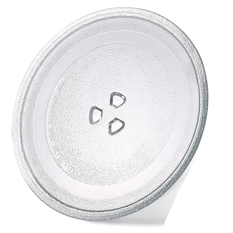 

10,1-дюймовая стандартная запасная микроволновая тарелка, прочная универсальная стеклянная тарелка для микроволновой печи, круглая сменная ...