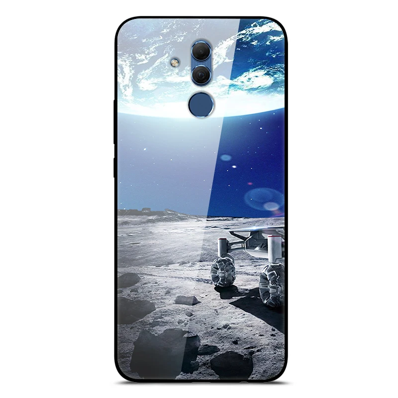 Mate 20 Lite чехол для huawei mate 20 Lite чехол s 6,3 силиконовый бампер из закаленного стекла+ Жесткая задняя крышка из поликарбоната чехол для телефона s Coque - Цвет: 55