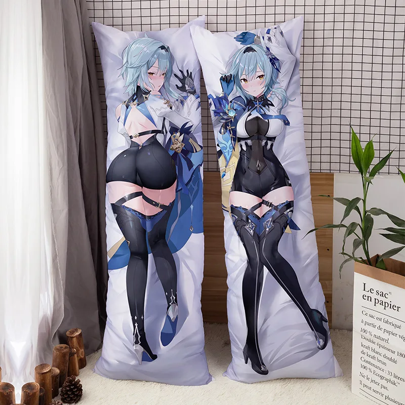 

Игра Genshin Impact Eula Dakimakura обнимающая подушка для тела чехол для мужчин Otaku подушка для всего тела постельное белье для дома подарок для косплея