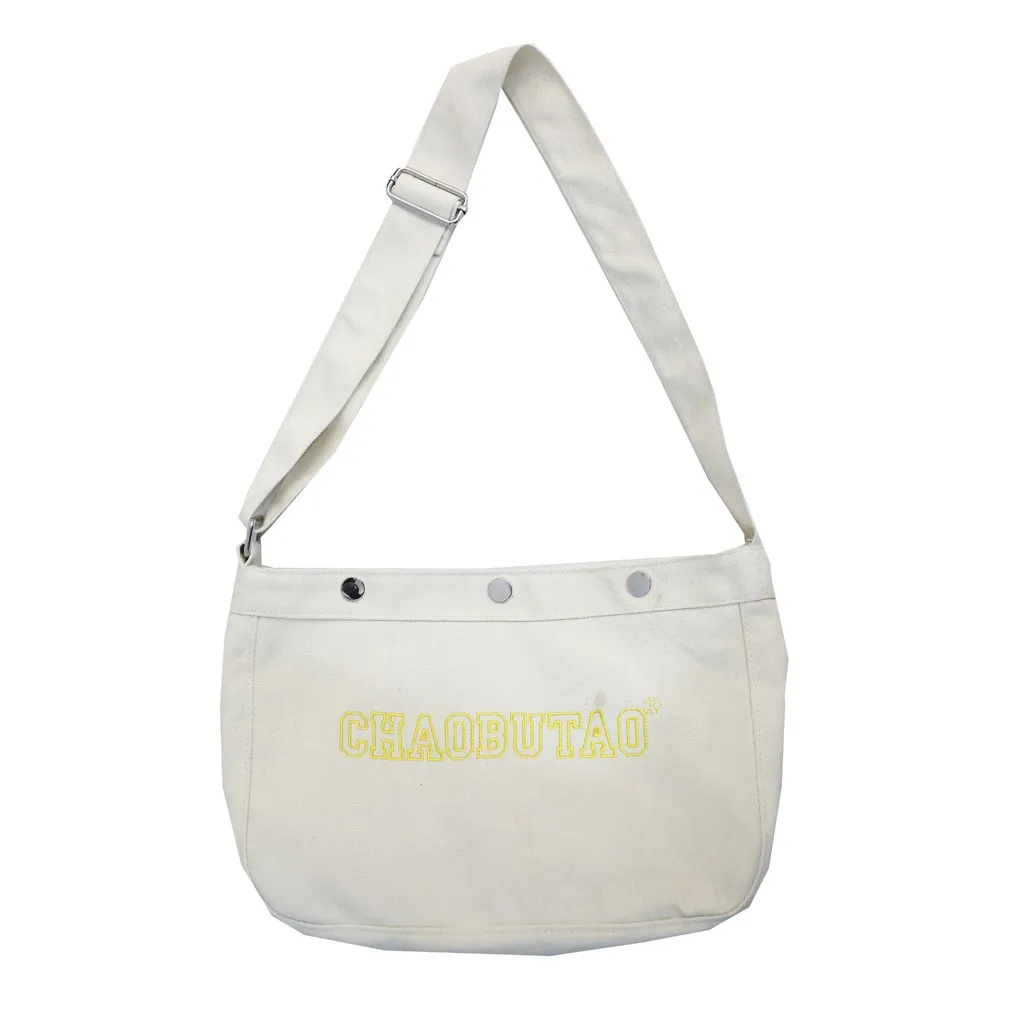 

OCARDIAN Unisex Canvas Leisure Shopping Travel Canvas Sports Shoulder Bag Kettle Fashion Inclined Shoulder Bag Large Tote Purse