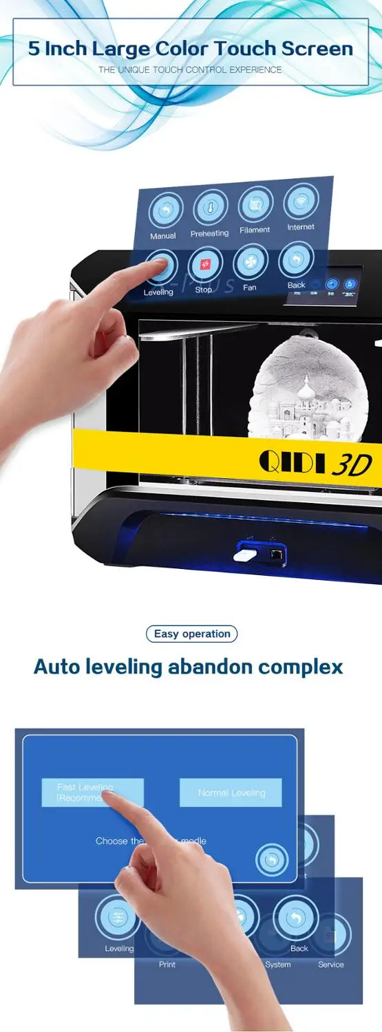 QIDI TECH 3d принтер X-Plus Большой размер промышленный класс WiFi функция Impresora 3D высокоточная печать 270*200*200 мм 3D Drucker