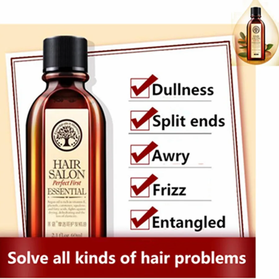 60 мл марокканский глубокой Кондиционер вилка сухими поврежденных волос починим