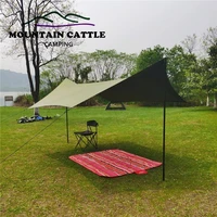 45m outdoor tent sun awning uv protection rainproof 6 hanging point sunshade ultralight oxford vinyl beach travel picnic canopy