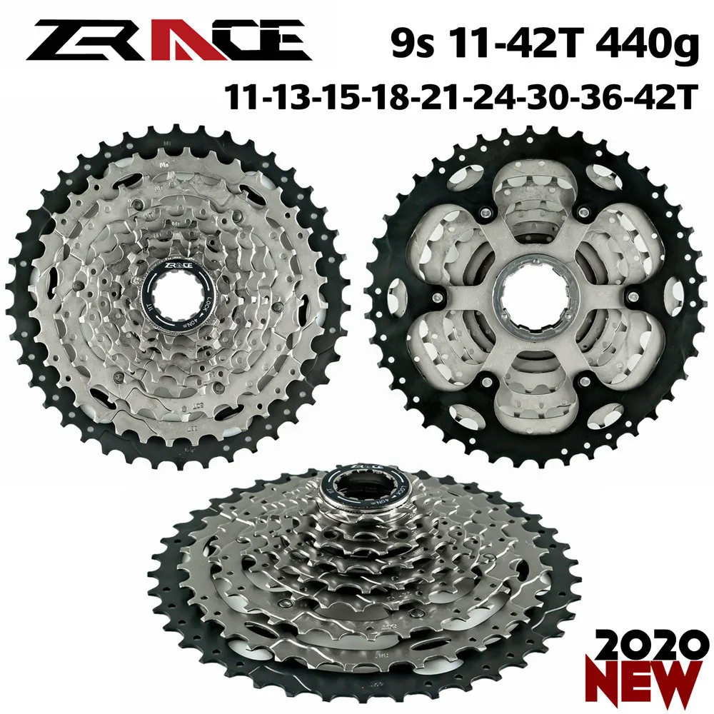 Zracing 9 s велосипед 104BCD цепное кольцо 32 T/34 T/36 T/38 T+ Freewheel 42 T, 9 скоростей кассета комплект для SHIMANO/DEORE/SLX