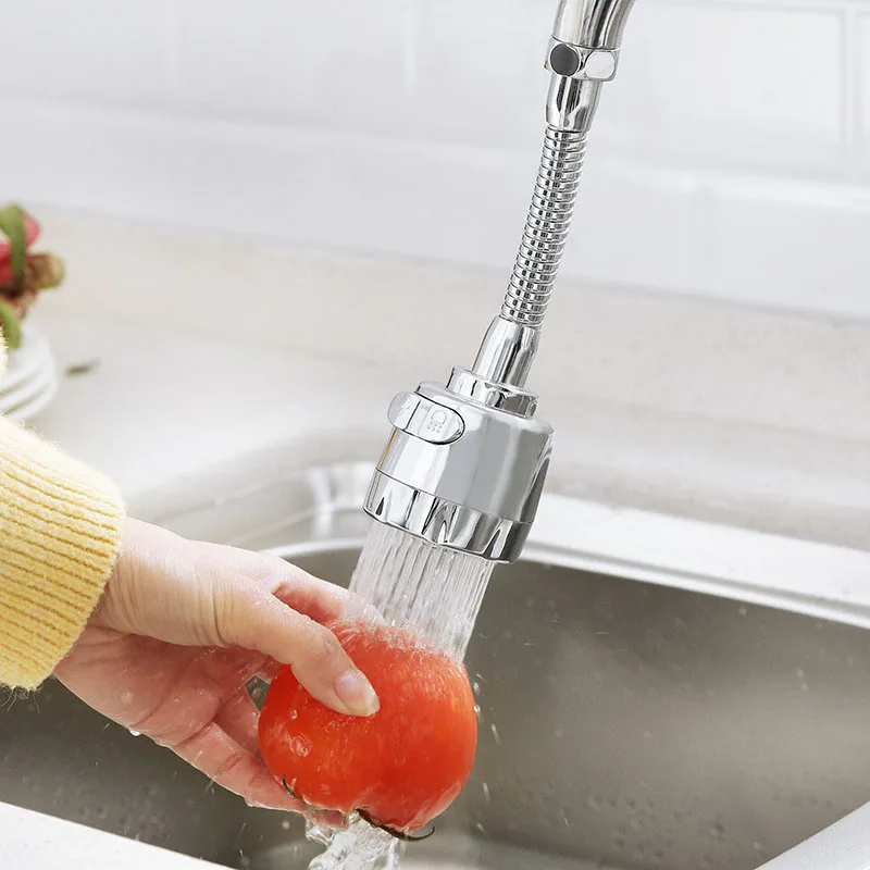 

360 Â° Rotary Faucet Anti Splash Nozzle Filter Kitchen Accessories Household Water Economizer Bubbler Extension Extender
