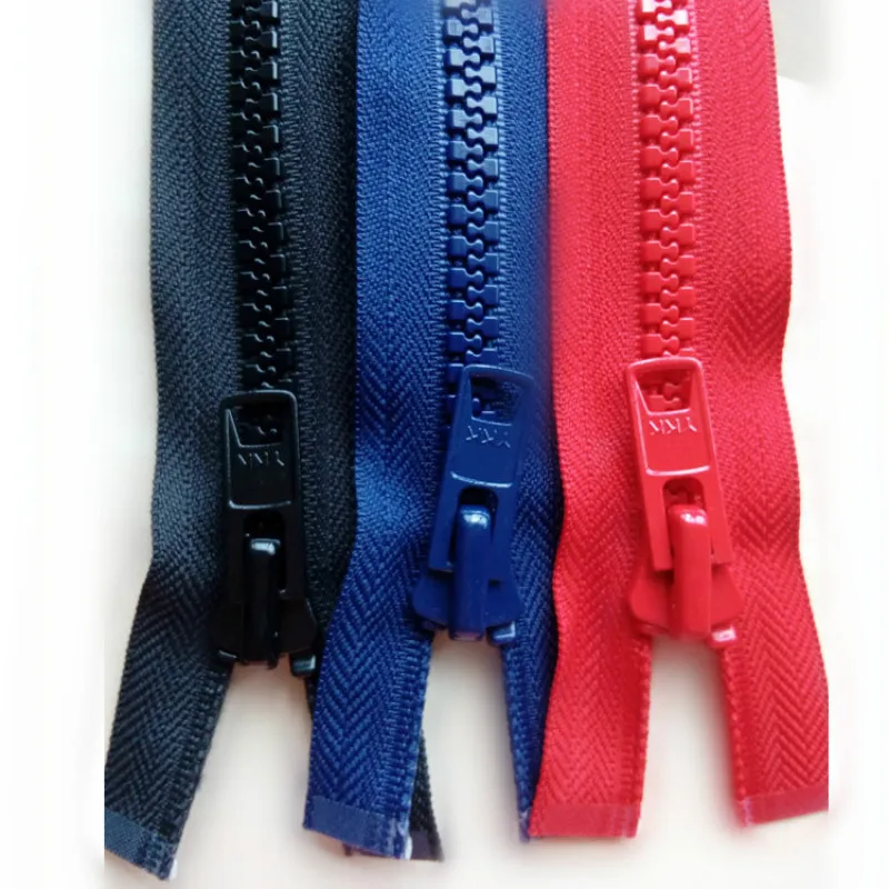 

2pcs/Lot 10# 52-60CMOversize Plastic YKK Zipper Red Blue Resin Single Open End for Garment Jacket Coat Tennt Sewing Accessories