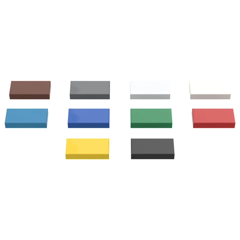 

100PCS Flat Tile 1*2 Building Blocks Compatible Major Brand Kids Toys 3069 Early Learning MOC Education Gifts