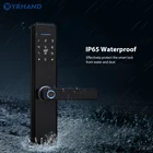 Биометрический замок отпечатков пальцев, Водонепроницаемый умный цифровой замок Tuya, Wi-Fi, пароль, приложение, умный электронный замок, домашний замок без ключа