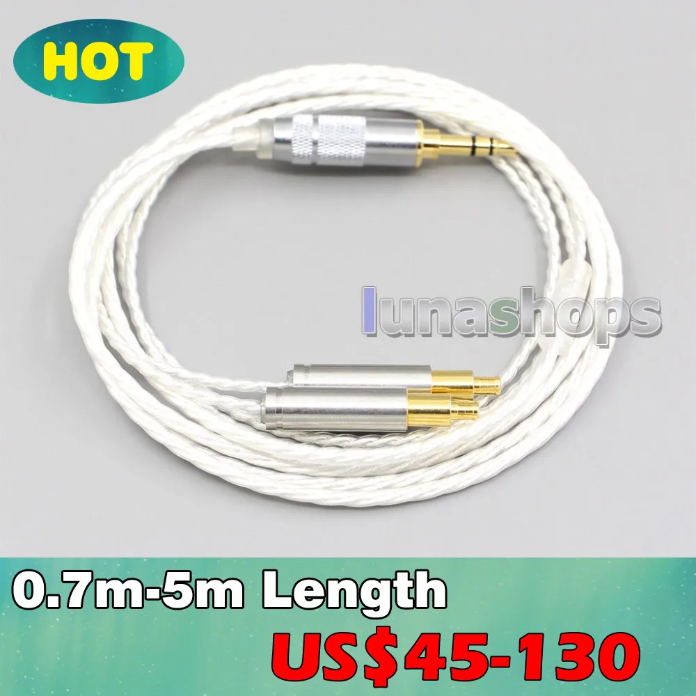 

Hi-Res Silver Plated 7N OCC Earphone Cable For Audio Technica ATH-ADX5000 MSR7b 770H 990H ESW950 SR9 ES750 ESW990 LN006644
