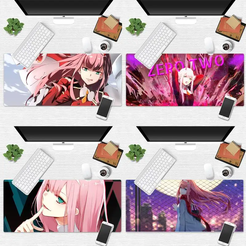 

zero two darling Office Mice Gamer Soft Mouse Pad Game Office Work Mouse Mat pad X XL Non-slip Laptop Cushion mouse pad