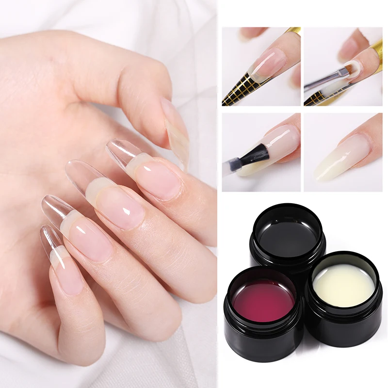 LEMOOC 5g простираются УФ желе построения пальца расширение с украшением в виде