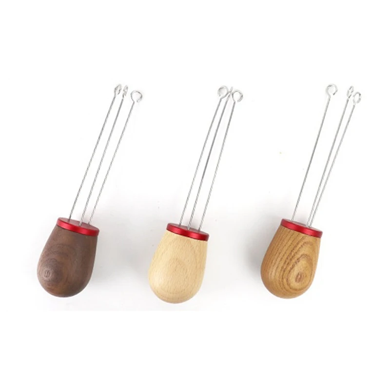 

Coffee Tamper Stirring Needle with Solid Wood Handle,Coffee Distributor with Stand,Espresso Tamper Needle