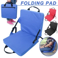 portable camping cushion chair folding recliner lightweight backrest seat outdoor edf88