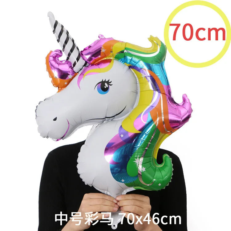 Единорог праздничные украшения: воздушные шары 1 шт. мини шар День рождения baby shower