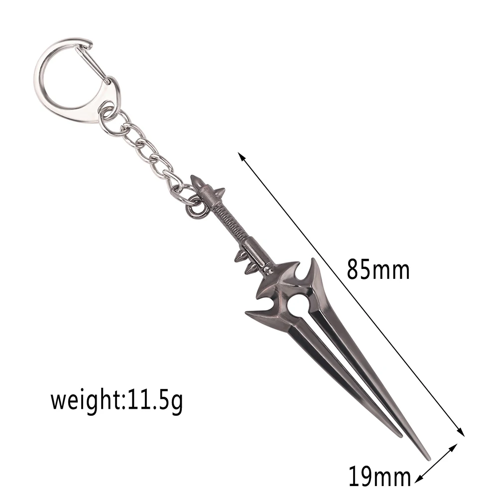 Игры World of WarCrafts брелок король-Лих Frostmourne меч топор-Нож Оружие кинжал металлические фигурки брелок ювелирные изделия для фанатов