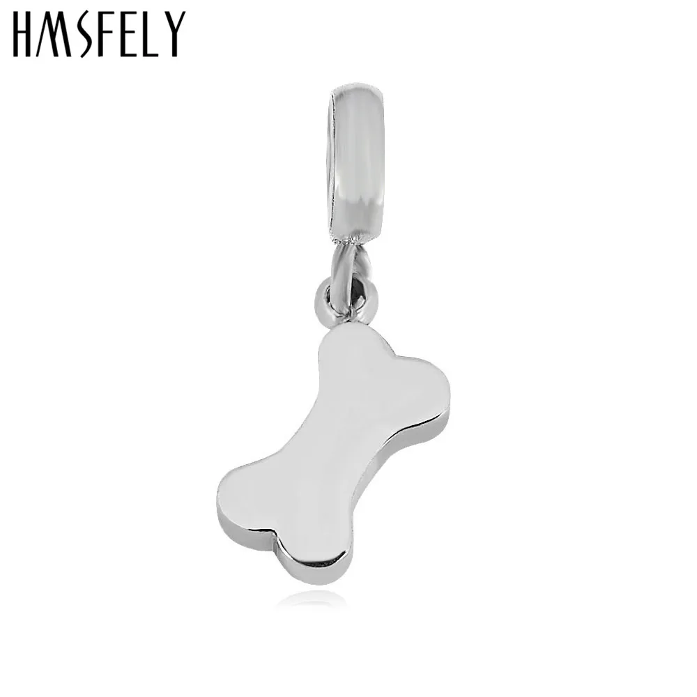 HMSFELY 316L Подвеска из нержавеющей стали в форме кости аксессуары для DIY