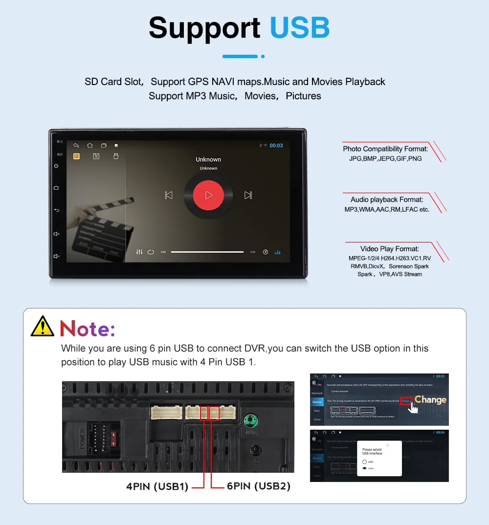 7-дюймовая универсальная Android система Автомобильная Мультимедийная GPS кассета с