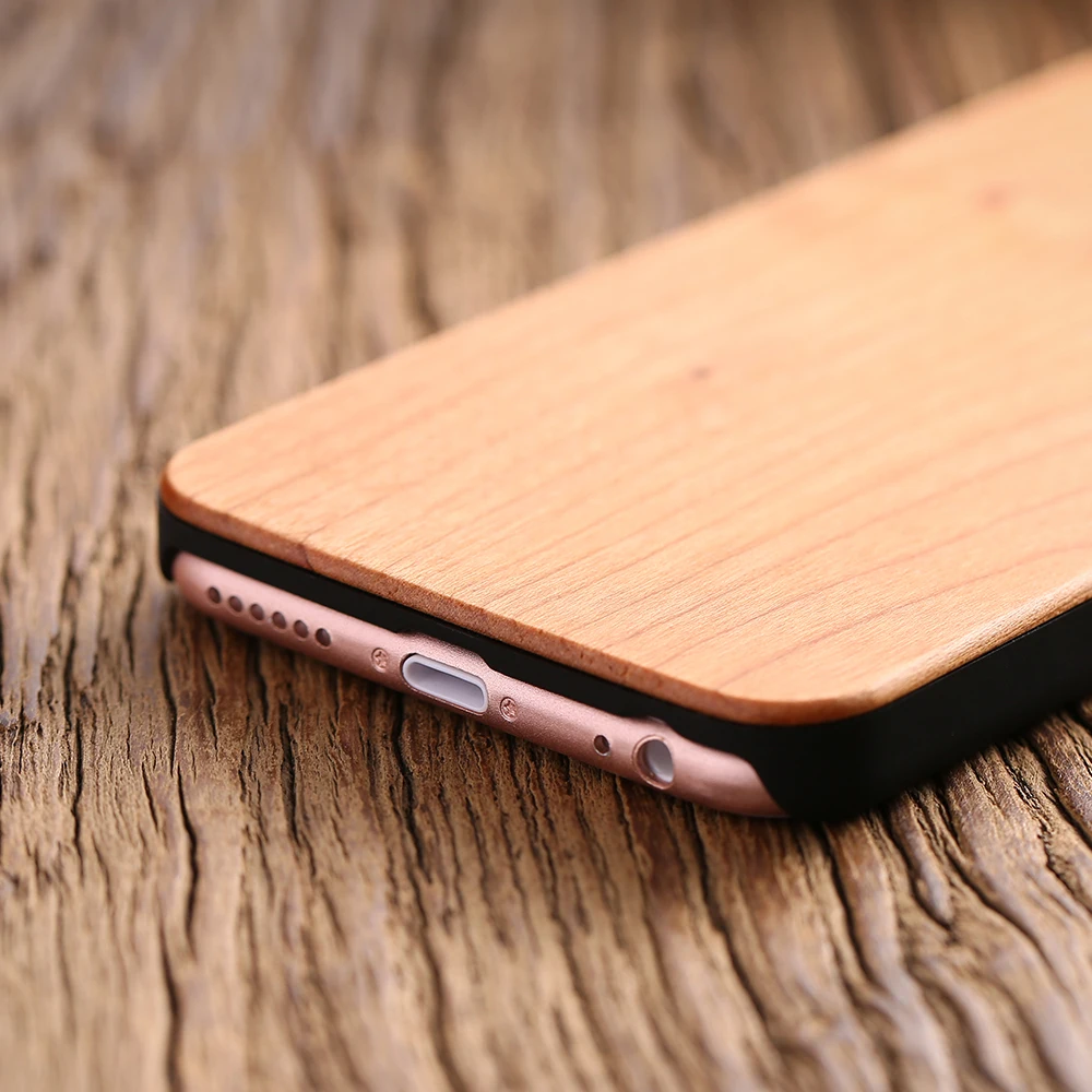FLOVEME настоящий Деревянный чехол для iPhone 7 8 Plus Мягкий Силиконовый ТПУ тонкий деревянный чехол для телефона для iPhone X 6 6S Plus чехол Аксессуары