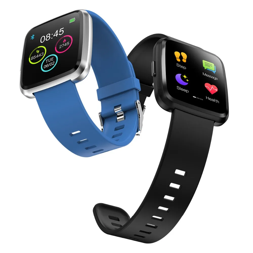 Smart Watch Y7P Blood Pressure Heart Rate Monitor Sport Fitness Tracker Smartwatch Men Women for Android ios phone | Электроника