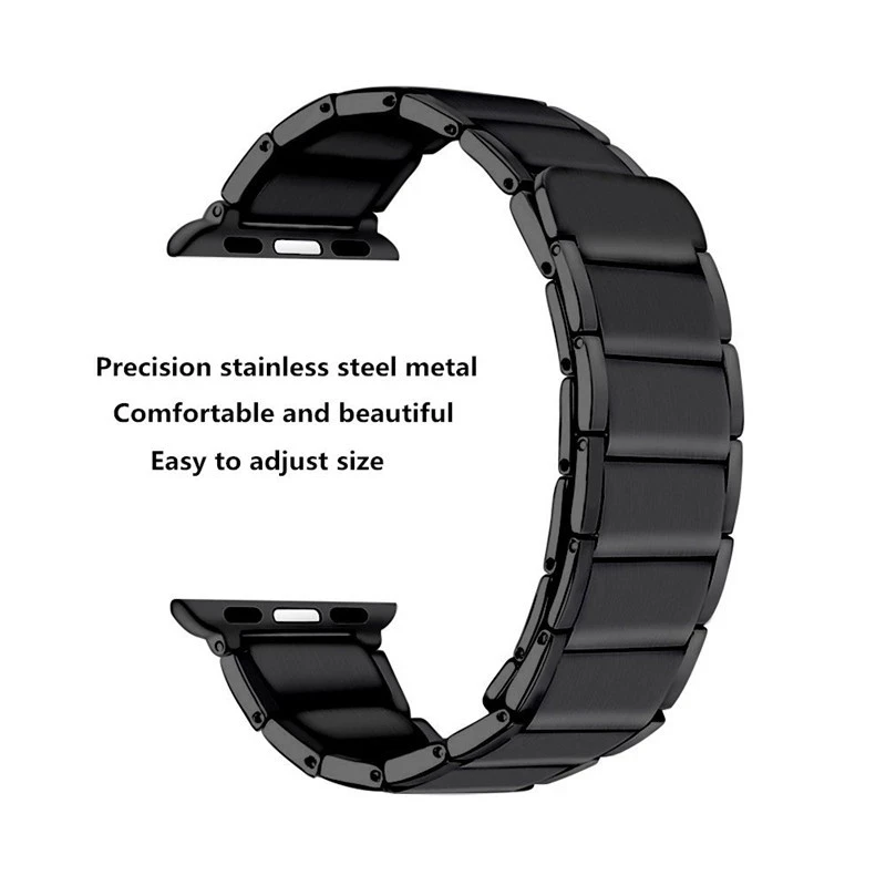 Stainless Steel Watch Band Strap for Apple Watch Band 8 7 6 5 4 3 21 45mm 41mm 44mm 40mm 42mm 38mm Magnetic Loop Watchband Strap
