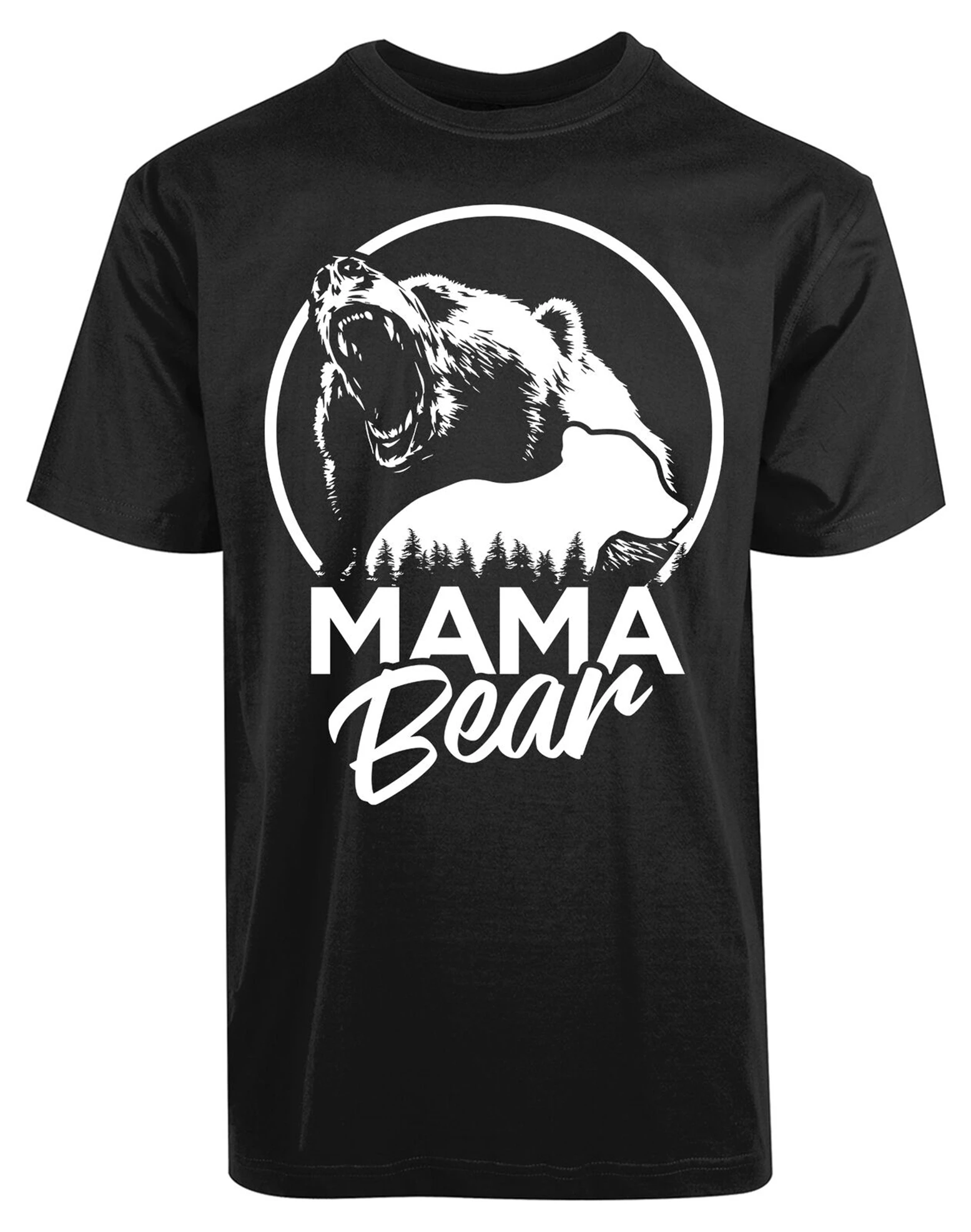 Mama Bear Circle New Mens Animal Lover Angry Face Super Classic Casual Tops Tee Shirt Homme Customized | Мужская одежда